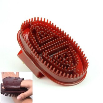 Five Lines of Meridian Brush Body Massage Brush Massager(Dark Red)