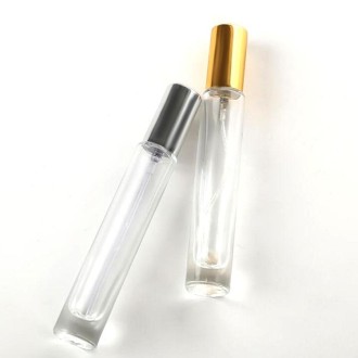 10 PCS Perfume Glass Bottle Transparent Glass Spray Empty Bottle Portable Sub-packing Travel Perfume Bottle, Capacity:10ml(Round