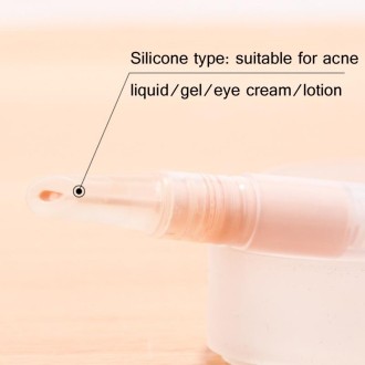 5 PCS Liquid Foundation Small Sample Refilling Pen Travel Portable Rotary Vacuum Refilling Bottle Specification： Silicone Type