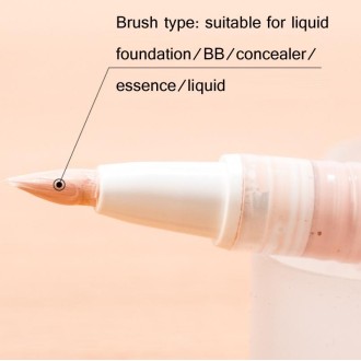 5 PCS Liquid Foundation Small Sample Refilling Pen Travel Portable Rotary Vacuum Refilling Bottle Specification： Brush Type/3m