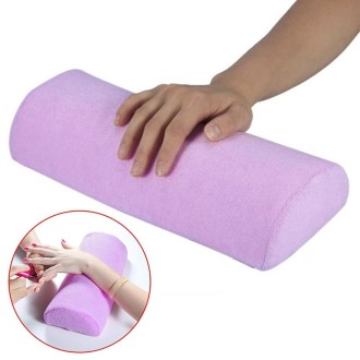 Soft Hand Rests Washable Hand Cushion Sponge Pillow Holder Arm Rests Nail Art Manicure Hand Pillow Cushion(Purple)