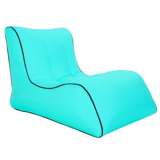 BB1803 Foldable Portable Inflatable Sofa Single Outdoor Inflatable Seat, Size: 90 x 70 x 65cm(Lake Green)