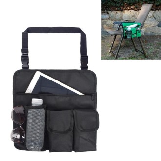 Outdoor Beach Seat Storage Bag Mobile Phone Storage Bag(Black)