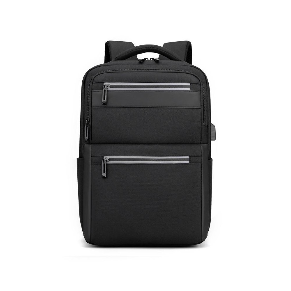 Outdoor USB Charging Portable Business Computer Backpack(Black)