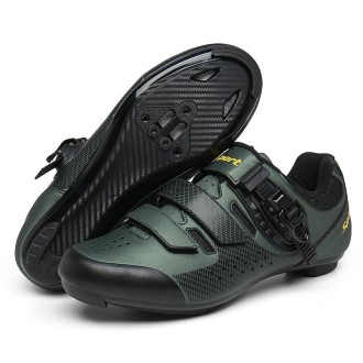 9909 Outdoor Bicycle Riding Hard-Soled Power-Assisted Shoes, Size: 48(Highway-Army Green)