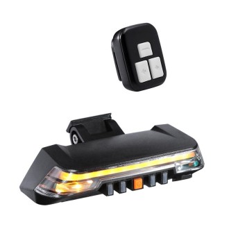 0118A9 Wireless Remote Control Steering Smart Brake Tail Light(Black)