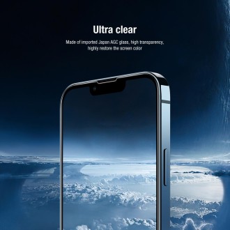 For iPhone 14 NILLKIN 2 in 1 HD Full Screen Tempered Glass Film + Camera Protector Set