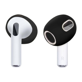 Ear Cap Silicone Protective Case for AirPods 3(Black)