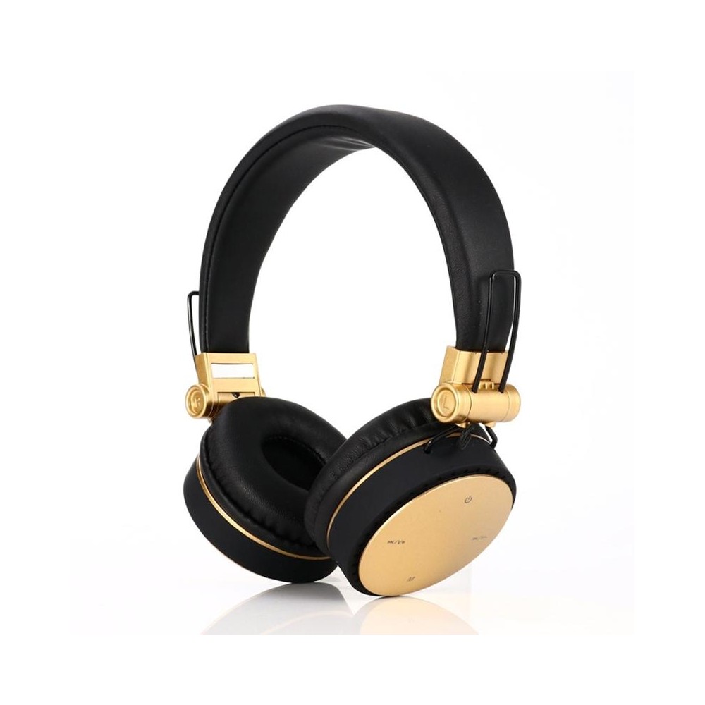 MH10 Sports Folding Card Wireless Bluetooth Subwoofer Headset(Gold)