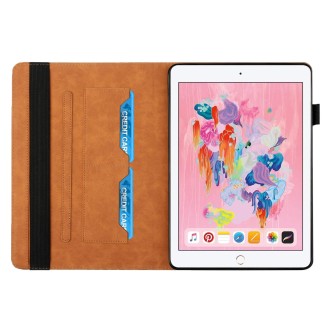 Rhombus Skin Feel Horizontal Flip Tablet Leather Case with Card Slots & Holder & Sleep / Wake-up Function For iPad 9.7 2018 / 20