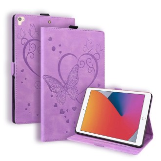 Love Butterfly Pattern Horizontal Flip Leather Case with Holder & Sleep / Wake-up Function For iPad 9.7 (2017) (2018) / Air 2 Pr