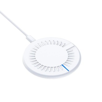 964 15W Round Shape Wireless Fast Charging(White)