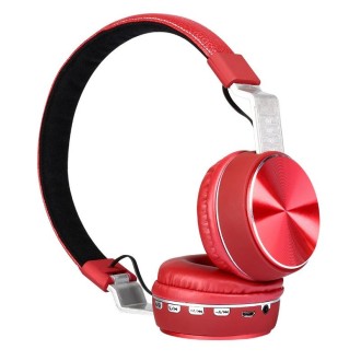 FG-66 Subwoofer Wireless Bluetooth Headset Support TF Card & FM Radio(Red)