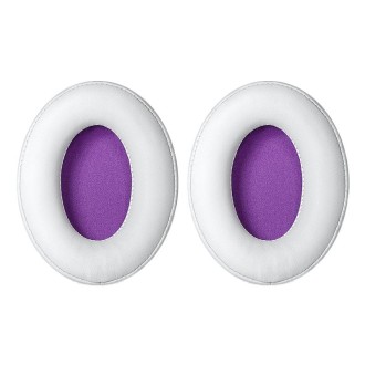 2pcs Headset Earmuffs For Kingston HyperX Cloud II / Silver / Alpha / Flight / Stinger, Color: White+Purple Lambskin