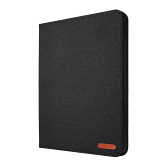 For iPad Pro 11(2020) Horizontal Flip TPU + Fabric PU Leather Protective Tablet Case with Name Card Clip(Black)