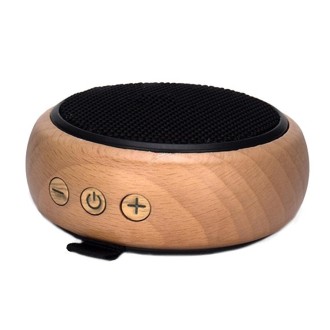 BT810 Small Outdoor Portable Wooden Bluetooth Speaker Support TF Card & 3.5mm AUX(Black)