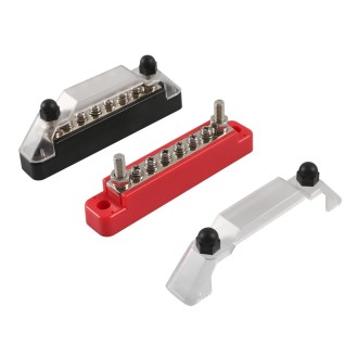 A7460 1 Pair Power Distribution Block 4 x M6 Terminal Studs Positive & Negative with 4 Fixing Screws