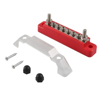 A7460 1 Pair Power Distribution Block 4 x M6 Terminal Studs Positive & Negative with 4 Fixing Screws