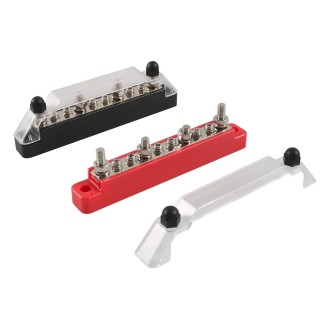 A7473 1 Pair 10 Way Power Distribution Block Terminal Studs with 4 Fixing Screws