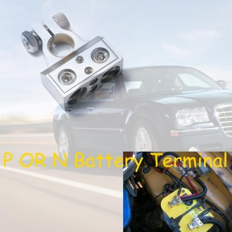 A0111 Car Dual 1/0 & 8 Gauge Positive or Negative Battery Terminal