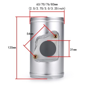 70mm XH-UN602 Car Modified Engine Air Flow Meter Flange Intake Sensor Base for Toyota / Mazda