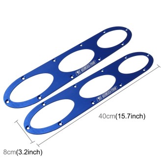 2 PCS Anti-collision Protection Decorative Bar Behind The Siege Car Decoration(Blue)