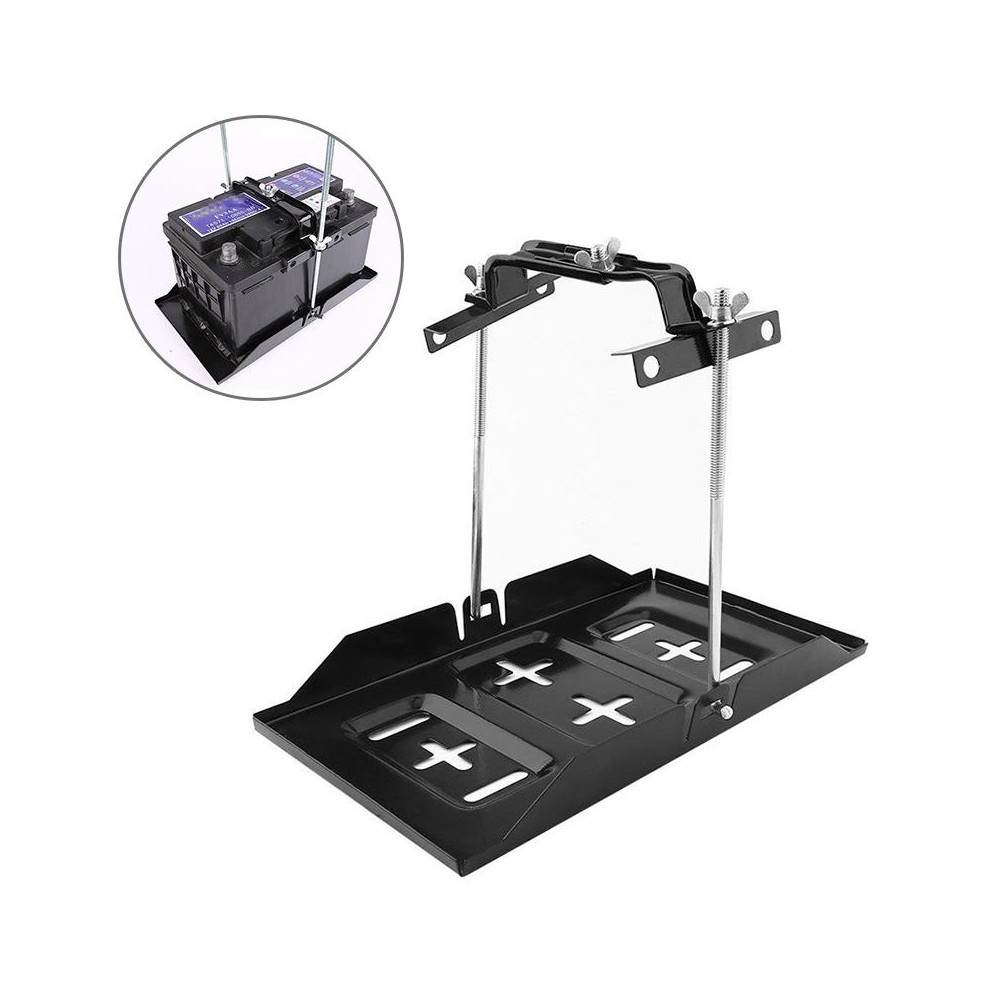 Car Universal Battery Bracket Adjustable Battery Fixed Holder + Base Tray, Size:34.5cm Base + 19cm Bracket