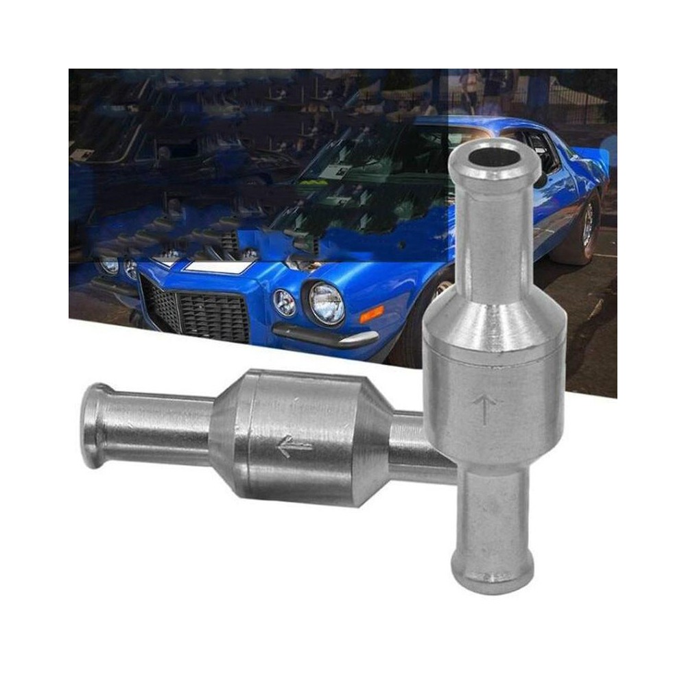 Car Aluminum Alloy Gasoline Fuel Check Valve, Size:M6(Silver)