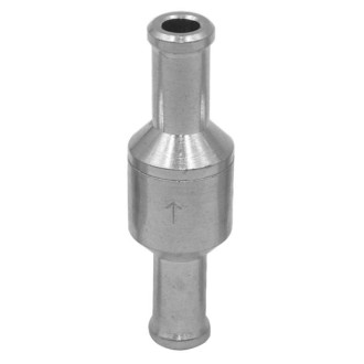 Car Aluminum Alloy Gasoline Fuel Check Valve, Size:M6(Silver)