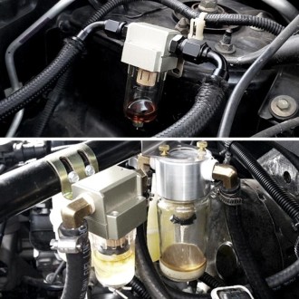 Engine Oil Separator Catch Reservoir Black Tank Can Automatic Version for Honda Civic