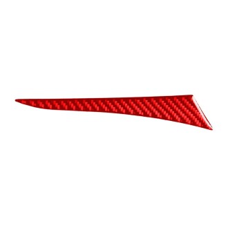 Car Carbon Fiber Dashboard Left Side Decorative Sticker for Infiniti Q50 2014-2020, Right Drive (Red)