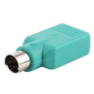 USB A Jack to mini DIN6 male Adapter (USB to PS/2)(Green)