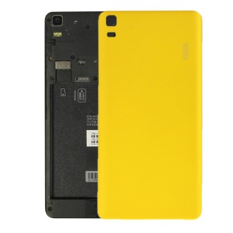 For Lenovo K3 Note / K50-T5 / A7000 Turbo Battery Back Cover(Yellow)