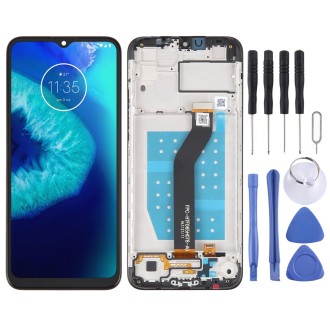 Original LCD Screen For Motorola Moto G8 Power Lite Digitizer Full Assembly With Frame