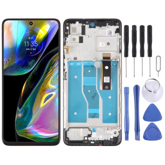 Original LCD Screen For Motorola Moto G82 Digitizer Full Assembly With Frame