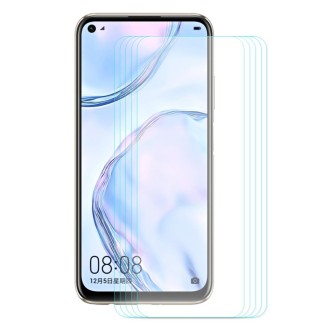 For Huawei Nova 6 SE/P40 Lite 5 PCS ENKAY Hat-prince 0.26mm 9H 2.5D Curved Edge Tempered Glass Film