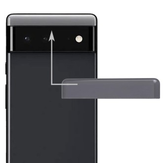 Front Upper Top Back Cover for Google Pixel 6 Pro (Black)