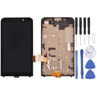 OEM LCD Screen for BlackBerry Z30 4G Version Digitizer Full Assembly with Frame(Black)