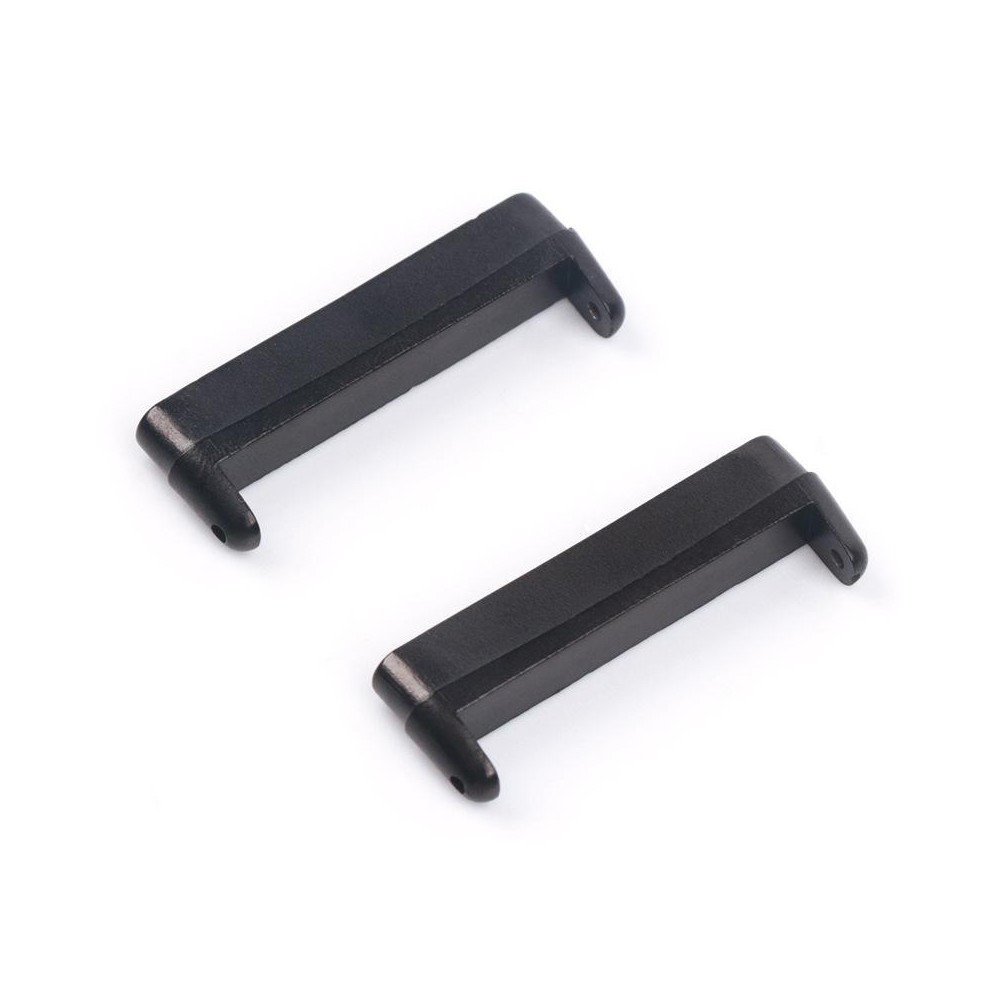 For Fitbit Versa 4 / Sense 2 1 Pair Universal Metal Watch Band Connectors(Black)