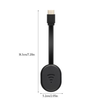 E38 White Wireless WiFi Display Dongle Receiver Airplay Miracast DLNA TV Stick for iPhone, Samsung, and other Smartphones