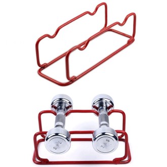 Gym Vertical Dumbbell Rack Dumbbell Holder, Specification: Large (Red)