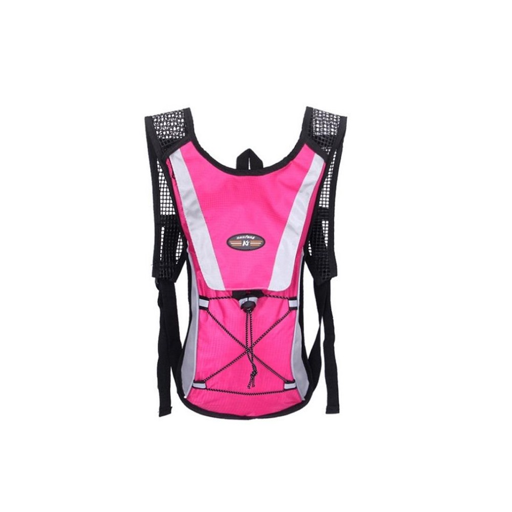 Outdoor Sports Mountaineering Cycling Backpack Water Bottle Breathable Vest(Pink)