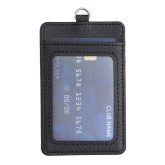 BFK15 Vertical ID Card Bag with Lanyard(Black)