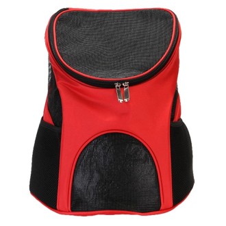 Portable Folding Nylon Breathable Pet Carrier Backpack, Size: 33 x 30 x 24cm (Red)