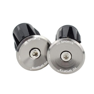 2pairs Aluminum Alloy Bicycle Expansion Handlebar Plug(Titanium)