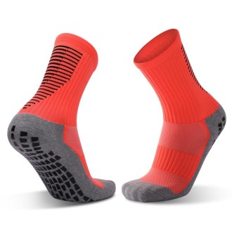 Adult Thick Towel Football Socks Non-Slip Wear-Resistant Tube Socks, Size: Free Size(Orange)