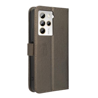 For HTC U23 / U23 Pro Diamond Texture Leather Phone Case(Brown)