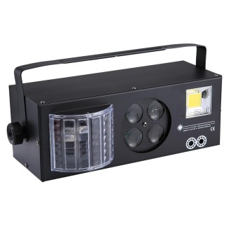 LED-MK004 60W Colorful Light, 4 in 1 Projector Indoor Stage Decoration Atmosphere Light with Holder / Auto Run / Sound Control /