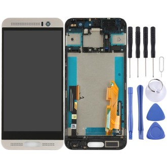 TFT LCD Screen for HTC One M9+ / M9 Plus Digitizer Full Assembly with Frame (Silver)