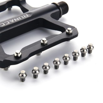 8 PCS/Set Titanium Alloy Bicycle Pedal Anti-slip Screw M4(Titanium Color)